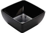 Winco WDM009-305, 10-Inch Dia 5 Qt Ardesia Linza Melamine Square Bowl, Black, 6/CS (Discontinued)