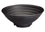 Winco WDM012-304, 11.5-Inch Dia 2.75 Qt Ardesia Kumata Melamine Spiral Bowl, Black, 12/CS (Discontinued)