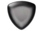 Winco WDM015-302, 9-Inch Dia Ardesia Natsuki Triangular Melamine Plate, Black, 24/CS (Discontinued)