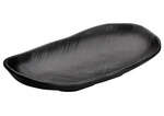 WDM016-301, 11-3/8 x 5.5 -Inch Ardesia Konno Rectangular Spiral Melamine Plate, Black, 24/CS