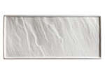 Winco WDP001-204, 16.12 x 6.8-Inch Ardesia Calacatta Porcelain Rectangular Platter, Creamy White, 2/CS (Discontinued)