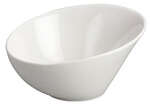 Winco WDP003-201, 6.5-Inch Dia 0.5 Quart Ardesia Rimini Porcelain Angeled Bowl, Creamy White, 36/CS (Discontinued)