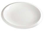 Winco WDP006-203, 12.5-inch length Ardesia Bergomi Porcelain Oval Plate, Creamy White, 12/CS (Discontinued)