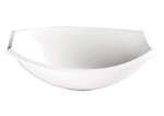 Winco WDP006-206, 13-inch Length 20 Oz Ardesia Bergomi Porcelain Oval Bowl, Creamy White, 12/CS (Discontinued)