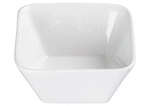 Winco WDP008-101, 4.5-Inch 9 Oz Ardesia Laurets Porcelain Square Bowl, Bright White, 24/CS (Discontinued)