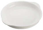 Winco WDP018-102, 6.63-Inch Dia Ardesia Edessa Porcelain Round Dish, Bright White, 36/CS (Discontinued)