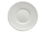 Winco WDP022-105, 6.5-Inch Dia Ardesia Zendo Porcelain Wide Rim Plate, Bright White, 48/CS (Discontinued)