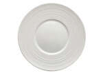 Winco WDP022-106, 8.12-Inch Dia Ardesia Zendo Porcelain Wide Rim Plate, Bright White, 36/CS (Discontinued)