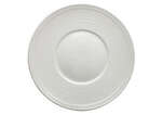 Winco WDP022-107, 9-Inch Dia Ardesia Zendo Porcelain Wide Rim Plate, Bright White, 24/CS (Discontinued)