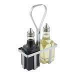 WH-5, Square Chrome Plated Wire Oil & Vinegar Cruet Rack