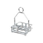 WH-7, Chrome Plated Cruet Rack for Salt/Pepper Shaker & Sugar Packets