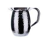 WPB-3CH, 3-Quart Stainless Steel Bell Pitcher with Ice Guard, Hammered
