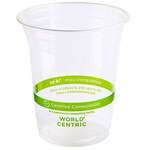 World Centric CP-CS-14, 14 Oz Clear PLA Cold Cups, 1000/CS