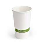 World Centric CU-PA-16, 16 Oz White Kraft Paper Cups, 1000/CS