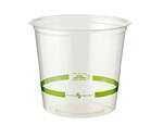 World Centric DC-CS-24, 24-Ounce Ingeo Clear Round Deli Containers, 500/CS, ASTM, BPI (LIDS ARE SOLD SEPARATELY)