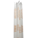 World Centric ST-CS-8W-X Ingeo 7.9-Inch White Wrapped Jumbo Bio Straws, 100/CS (Discontinued)