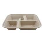 World Centric TR-SC-BB, 5-Compartment Fiber Bento Boxes, 300/CS