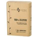 World Centric TW-PA-MF, 3x9-inch 1-Ply MultiFold Towels, 4000/CS