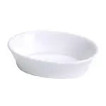Yanco BK-006 10 Oz 6.25x4.5x1.25-Inch Bone China White Oval Baking Dish, 36/CS