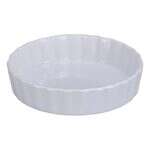 Yanco BK-607 18 Oz 7.5-Inch Porcelain White Quiche Dish, 24/CS