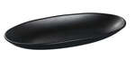 Yanco BP-4113 12.75x5.5x1.5-Inch Black Pearl Melamine Oval Deep Plate, DZ