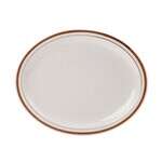 Yanco BR-13 11.5x9.5-Inch Porcelain Speckled Platter, DZ