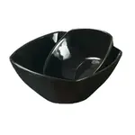 Yanco CA-405BK, 12 Oz Square Black China Carnival Salad Bowl, 36/CS