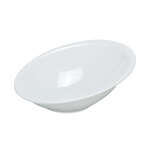 Yanco CAT-1273 4.5 Qt 15x12.5x5-Inch Catering Melamine Oval White Sheer Bowl, 6/CS