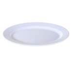 Yanco CAT-2016 16x12-Inch Catering Melamine Oval White Plate, 6/CS
