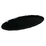 Yanco CAT-2024B 24x10-Inch Catering Melamine Oval Black Platter, 6/CS