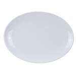 Yanco CO-210 10x7-Inch Coupe Melamine Oval White Platter, 24/CS