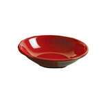 Yanco CR-1028 3 Oz Black&Red Melamine Round Sauce Dish, 72/CS
