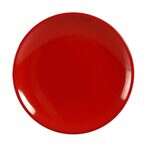 Yanco CR-1307 7-Inch Black&Red Melamine Round Plate, 48/CS