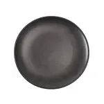 Yanco DB-110 10.5x1.125-Inch Porcelain Diamond Black Coupe Shape Round Plate, DZ