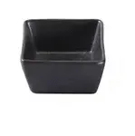 Yanco DB-4031 4 Oz 3x3x1.75-Inch Porcelain Diamond Black Square Sauce Dish, 48/CS