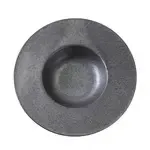 Yanco DB-610 10 Oz 9.25x5x1.875-Inch Porcelain Diamond Black Dessert Plate, DZ