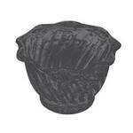 Yanco DS-005BK Black Flower Shaped Plastic Desert Dish, 48/CS