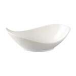 Yanco FU-708 6 Oz 8x4-Inch Porcelain Fuji Bone White Oval Salad Bowl, 24/CS
