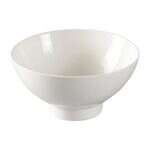 Yanco FU-806 18 Oz 6x3-Inch Porcelain Round Fuji Bone White Salad Bowl, 36/CS