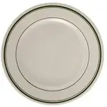 Yanco GB-16 10.5-Inch Porcelain Green Band Plate, DZ