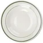 Yanco GB-3 10 OZ 9-Inch Porcelain Green Band Rim Soup Bowl, 24/CS