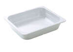 Yanco GN-212 2.3L GN Pan 12.8x 10.43x 2.56 Rectangular White Melamine 1/2 Pan, 6/CS