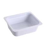 Yanco GN-213 3.6L GN Pan 12.8x 10.43x 3.94-Inch Rectangular White Melamine 1/2 Pan, 6/CS