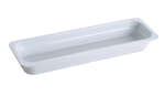 Yanco GN-420 20.87x 6.38x 2.56-Inch GN Pan Rectangular White Melamine 2/4 Pan, 3/CS