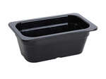 Yanco GN-611BK 1.5L GN Pan 10.43x 6.38x 3.94-Inch Rectangular Black Melamine 1/4 Pan, 6/CS