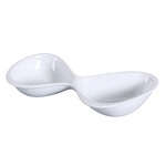 Yanco LK-710 4 Oz Each 10.25-Inch Lion King Porcelain Round Super White Double Bowl, 24/CS