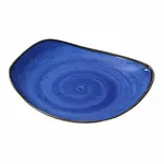 Yanco LY-109BU 8.75x1.375-Inch Lyon Blue Porcelain Round Blue Plate, 24/CS