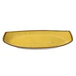 Yanco LY-213YL 13x7.375x1.5-Inch Lyon Yellow Porcelain Rectangular Yellow Plate, DZ