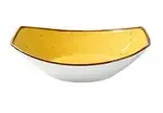 Yanco LY-407YL 10 Oz 7x4.75x1.75-Inch Lyon Yellow Porcelain Oval Yellow Bowl, 24/CS