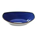 Yanco LY-409BU 20 Oz 9x6.25x2.375-Inch Lyon Blue Porcelain Oval Blue Bowl, DZ